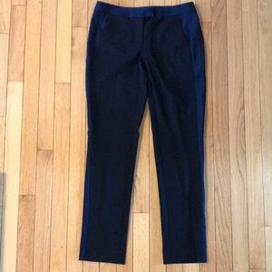 AQUA black/navy contrast pant